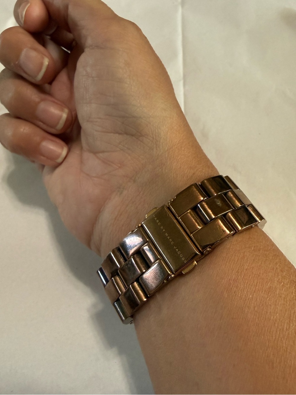 Marc By Marc Jacobs Henry Glitz Chronograph Watch Model Mbm3118 Rose Gold Tone View 6